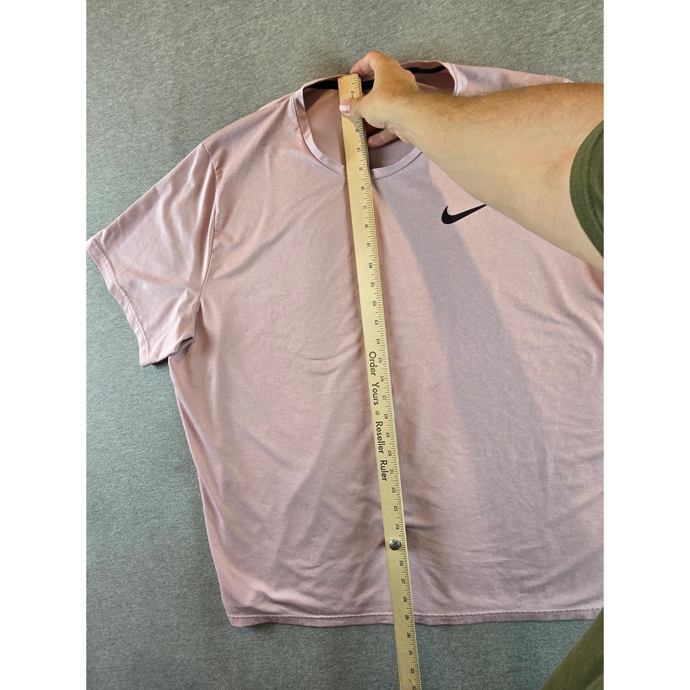 Nike Pro Dri-FIT T-Shirt Mens XXL Pink Short Sleeve Athletic CZ1181-698 Athletic - Picture 7 of 9